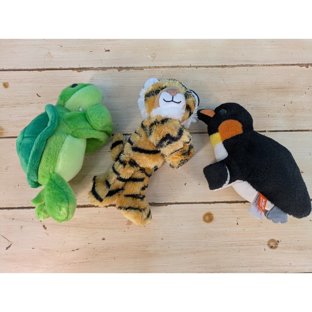 Huggers Slap Bracelet Plush Lot Wild Republic Monkey Island Turtle Tiger Penguin